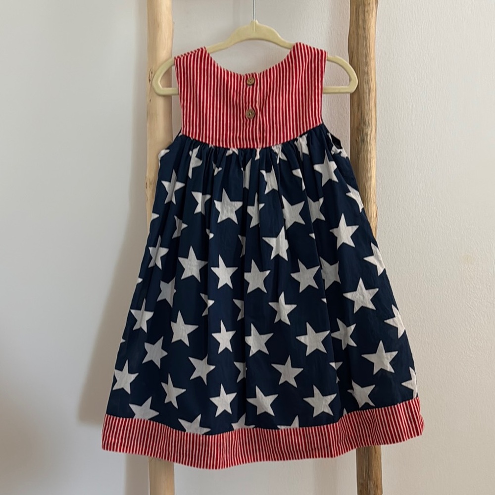 Navy Dress with White Star Design - Picture 4 of 4